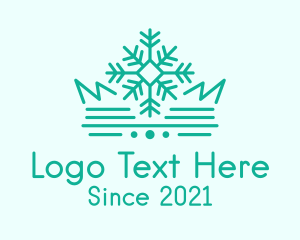 Icefrost - Snowflake Crown Jewelry logo design