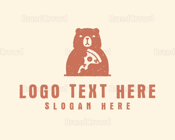 Grainy Bear Pizza Logo