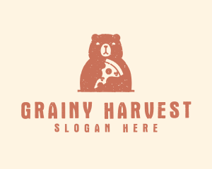 Grainy - Grainy Bear Pizza logo design