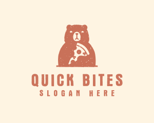 Fastfood - Grainy Bear Pizza logo design