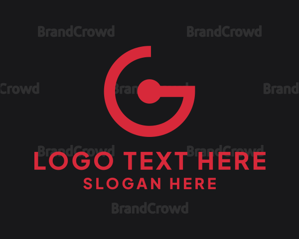 Modern Letter G Timer Logo