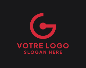Racing - Modern Letter G Timer logo design