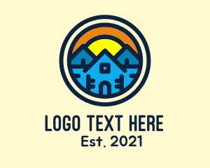 Leasing - Sun Homes Neighborhood logo design