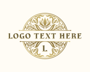 Leaf - Luxury Floral Ornament logo design