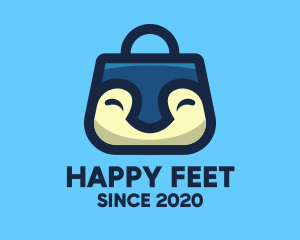 Happy Penguin Bag logo design