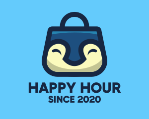 Happy Penguin Bag logo design