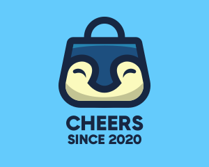 Shopping Bag - Happy Penguin Bag logo design