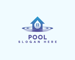 Resort - House Cleaning Water Ripple logo design