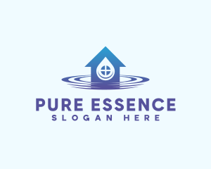 Purification - House Cleaning Water Ripple logo design