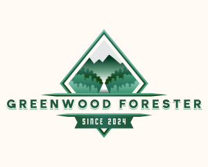 Mountain Forest Adventure logo design