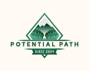 Mountain Forest Adventure logo design