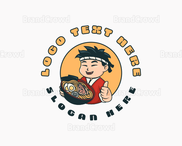 Asian Ramen Chef Logo