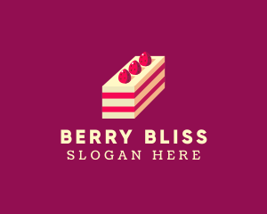 Strawberry - Strawberry Cheesecake Cake logo design