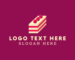 Strawberry Cheesecake Cake Logo