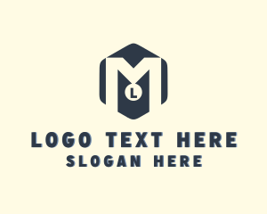 Medalist - Hexagonal Medal Award Letter M logo design