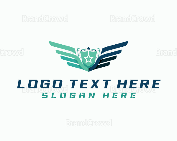 Winged Shield Aeronautics Logo