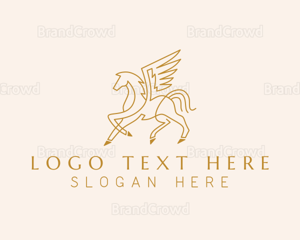 Winged Horse Pegasus Logo