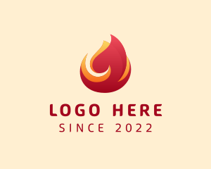 Power - Flame Blazing Heat logo design