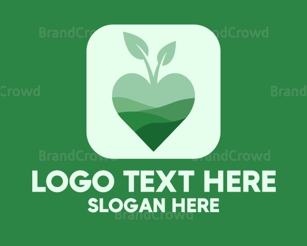 Organic Apple Heart App Logo