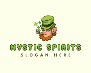 Magical Smoking Leprechaun logo design