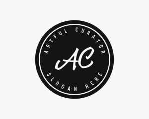 Classic Retro Circle Boutique logo design