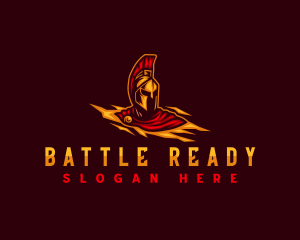 Spartan Gladiator Warrior logo design