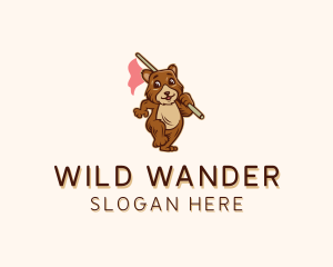 Wild Bear Grizzly logo design