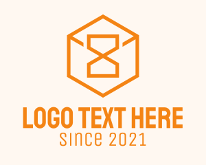 Second - Box Hour Glass logo design