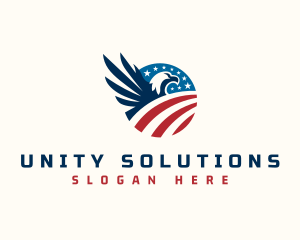 Patriotic Eagle Bird logo design