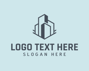 Infrastructure - City Building High Rise Property logo design