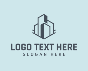 Commercial - City Building High Rise Property logo design