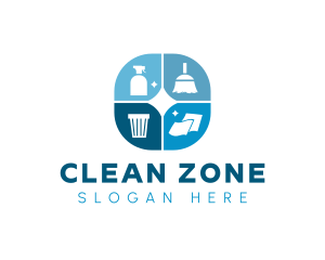 Sanitary - Sanitary Cleaning Tools logo design
