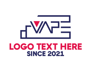 Nicotine - Modern Vape Wordmark logo design