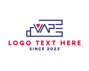 Vaping - Modern Vape Smoke logo design