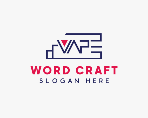 Vape Smoke Word logo design