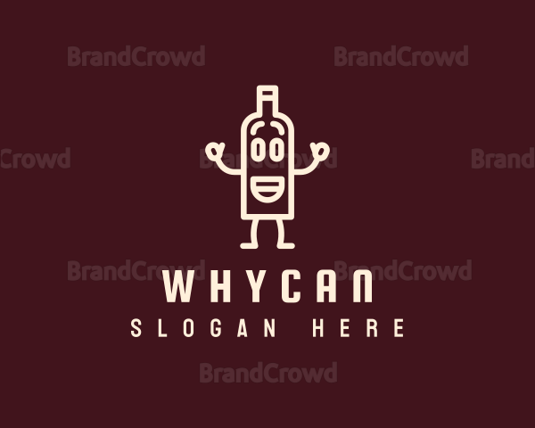 Wacky Wine Bottle Logo