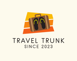 Suitcase - Colorful Summer Sandals logo design