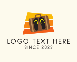 Suitcase - Colorful Summer Sandals logo design