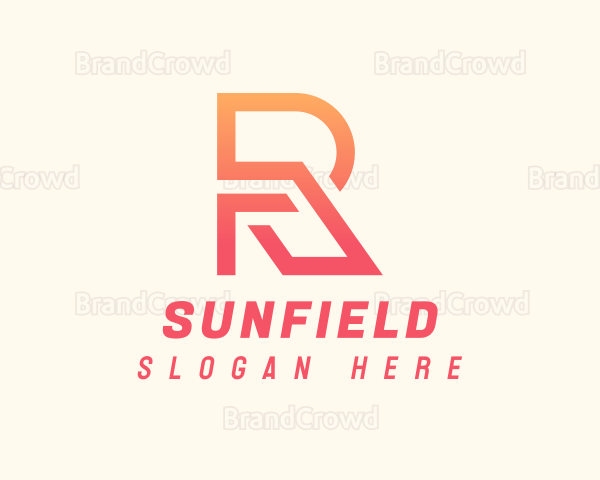 Gradient Firm Letter R Logo
