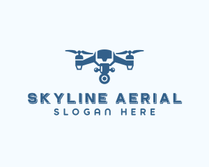 Aerial - Drone Aerial Quadrotor logo design