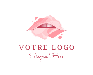 Erotic Paint Lips Logo