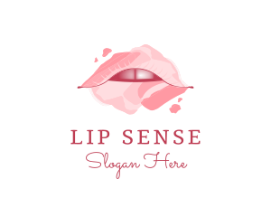 Erotic Paint Lips logo design