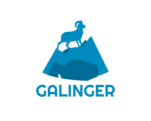 Mountaineering - Wild Goat Mountain Camping logo design