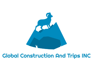 Camp - Wild Goat Mountain Camping logo design