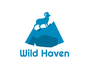 Wild Goat Mountain Camping  logo design