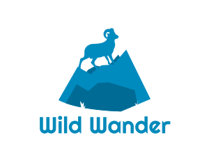 Wild Goat Mountain Camping  logo design