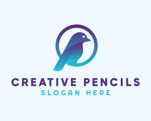 Creative Bird Circle logo design