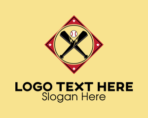League - Baseball Emblem logo design