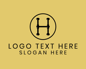 Decorative - Ironwork Letter H logo design