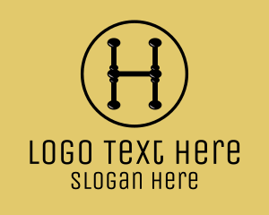 Work - Ironwork Letter H logo design